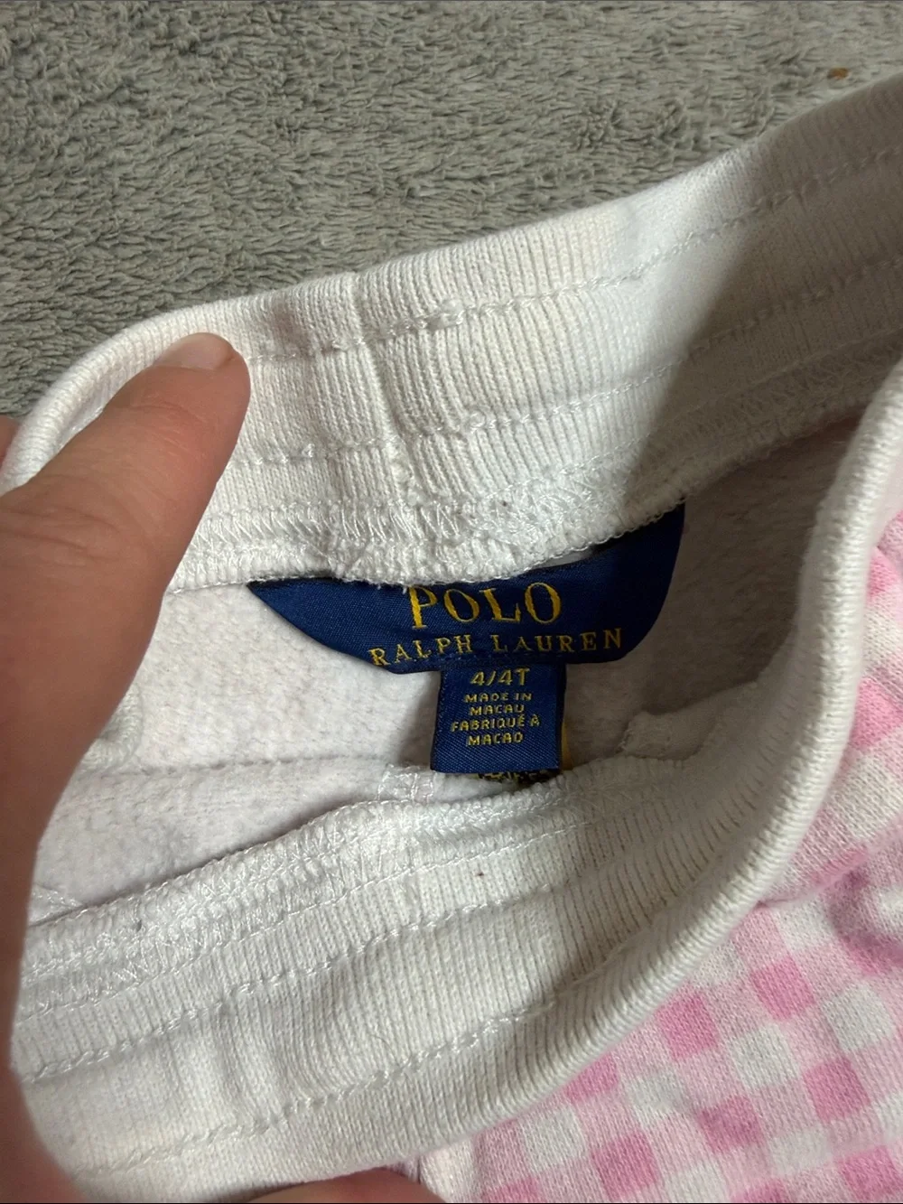 Ralph Lauren Pink Gingham Girls' Cotton Shorts